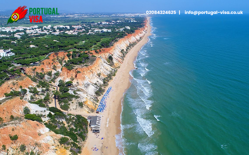 Falésia Beaches in Portugal