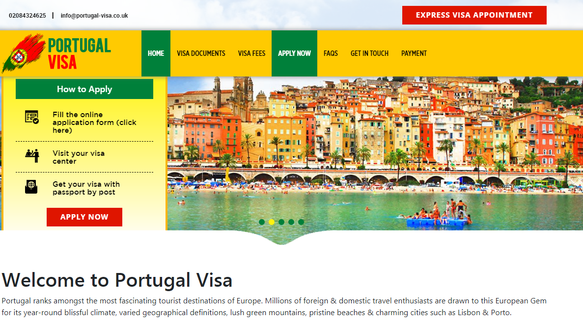 tourist visa requirements portugal